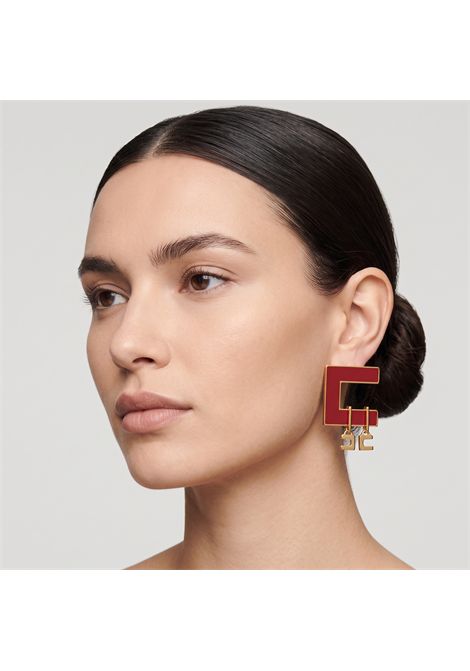 Orecchini pendenti con logo ELISABETTA FRANCHI | OR34K66E2CG5